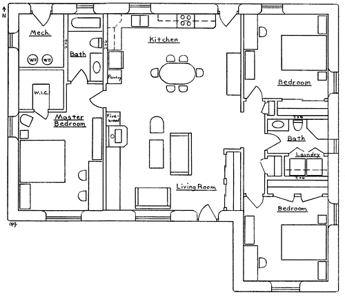 Small 3 Bedrooms House Plans