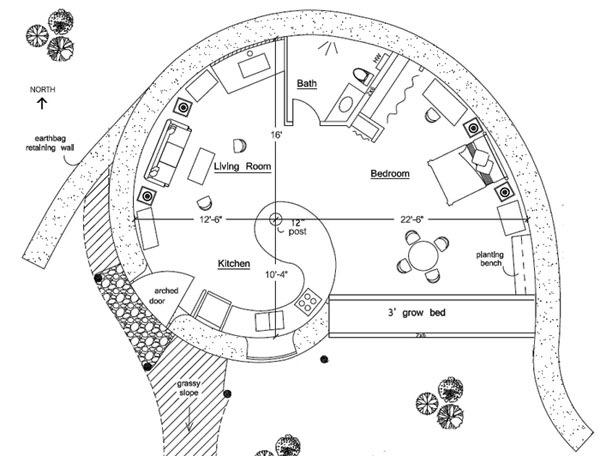 Home Hobbit House Floor Plans